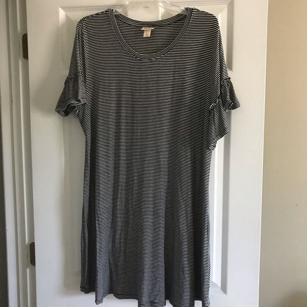 Striped swing dress
